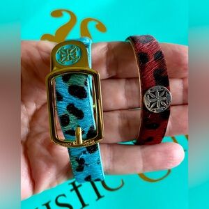 Rustic Cuff Cowhide Bracelet Bundle